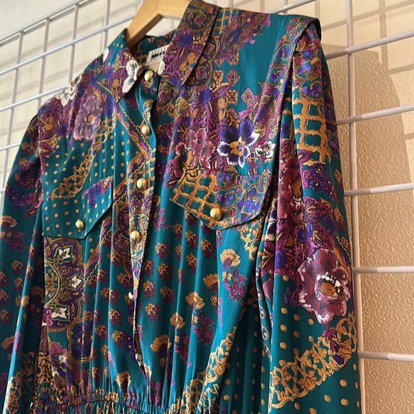 Vintage Leslie Fay accordion pleated dress - Picture 3 of 7